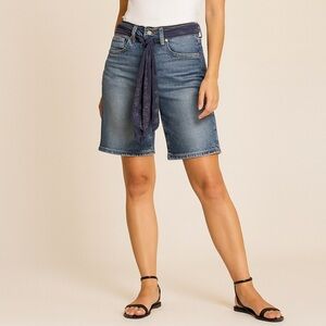AG Boyfriend Denim Shorts Blue 26R